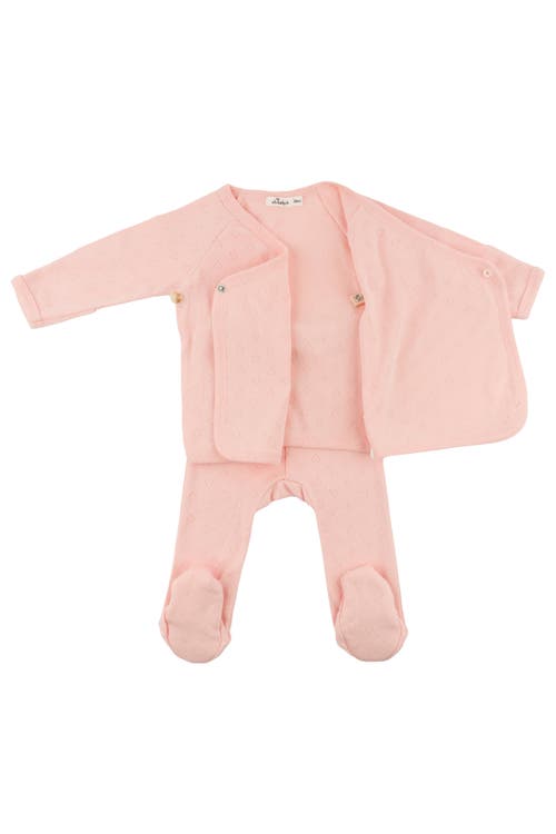 Shop Oh Baby ! Hearts Pointelle Kimono Set