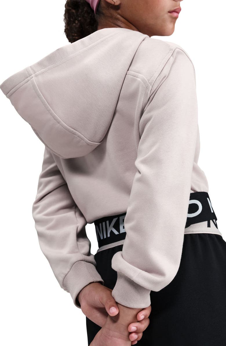 Nike Kids' Dri-FIT Zip-Front Hoodie, Alternate, color, Platinum Violet/ Violet/ White