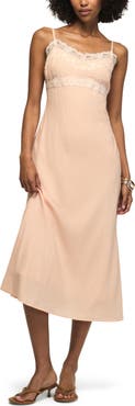 Lucky Brand Simone Lace Trim Sleeveless Maxi Dress