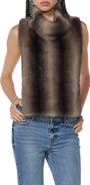 AFRM Cowl Neck Faux Fur Tank