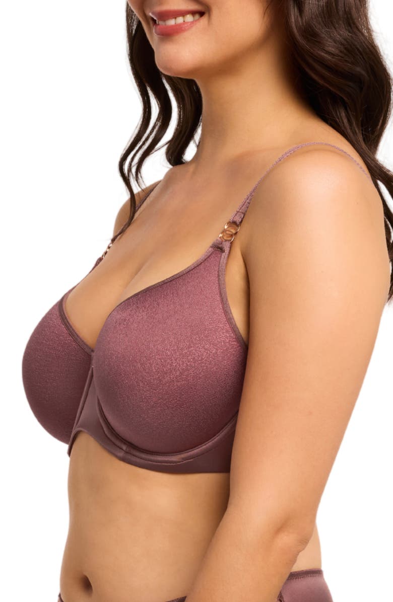 Montelle Intimates Sublime Underwire Spacer Bra, Alternate, color, Woodrose