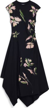 Desigual Print Midi Dress