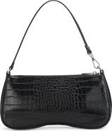 JW PEI Eva Croc Embossed Faux Leather Convertible Shoulder Bag