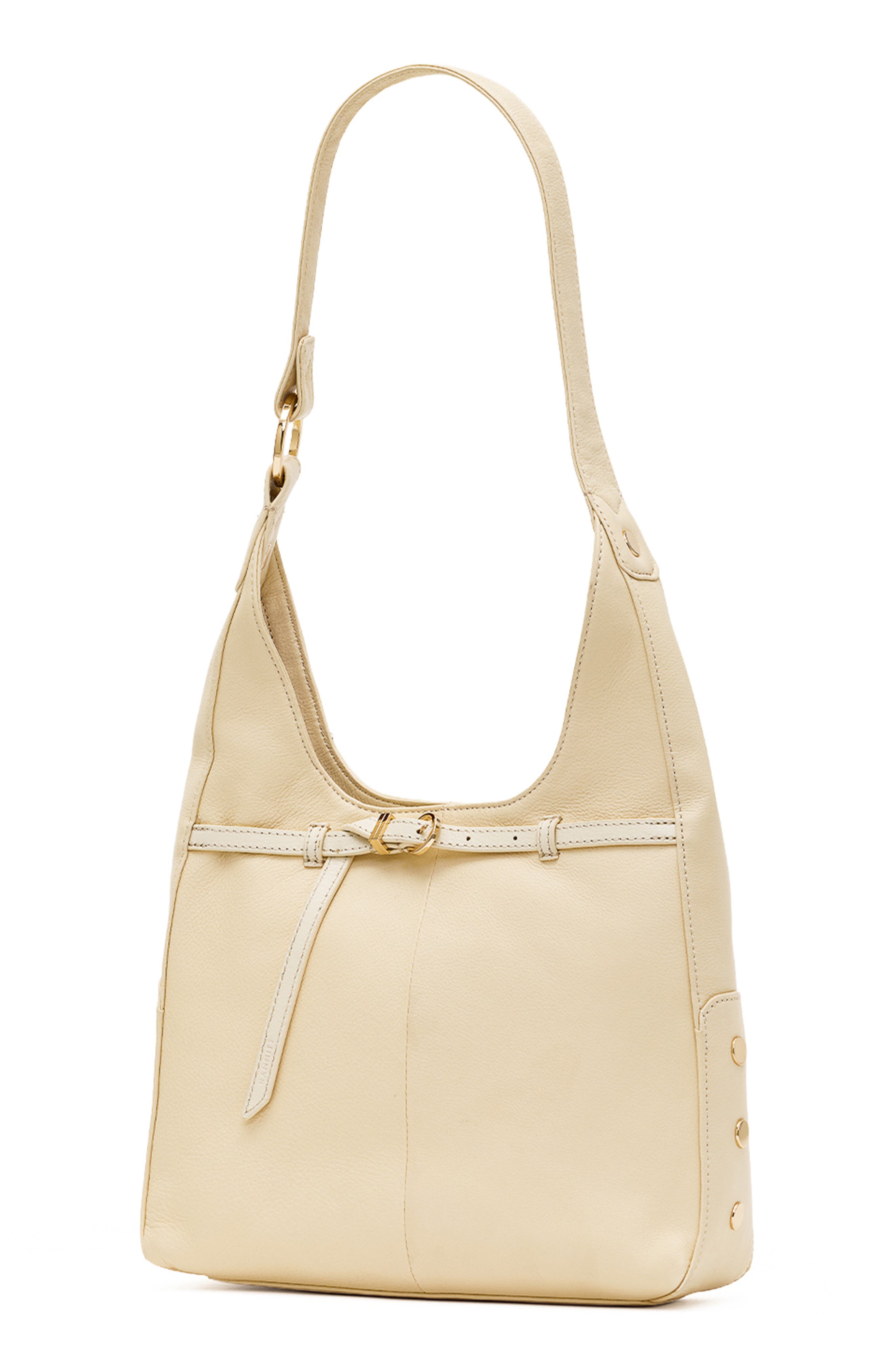 Tim Medium Leather Hobo Bag, Alternate, color, BELTED PARCHMENT/ GOLD
