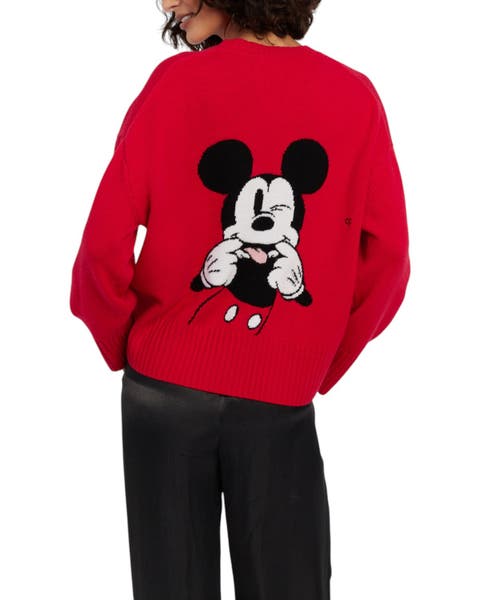 Wool-cashmere Peeakabo Mickey Sweater