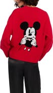 Chinti & Parker Wool-cashmere Peeakabo Mickey Sweater