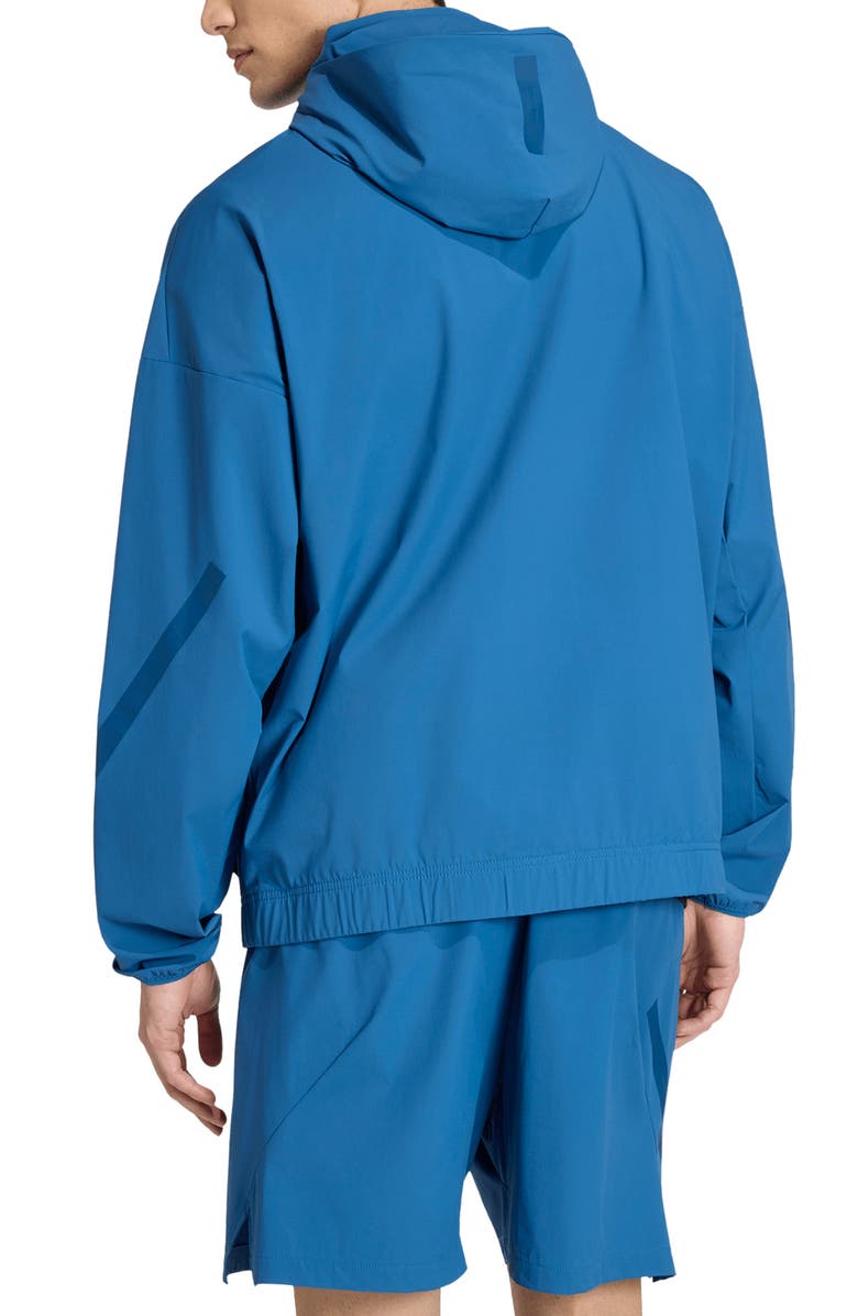 adidas Z.N.E. Woven Hooded Track Jacket, Alternate, color, Dusky Petrol/ /