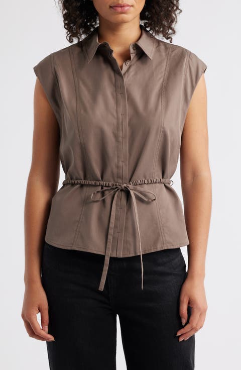 Cap Sleeve Peplum Top