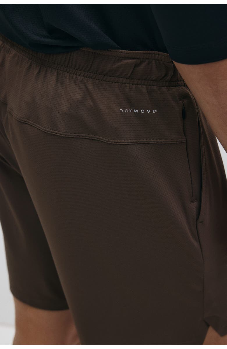 H&M Sports Shorts With Drymove, Alternate, color, Light Brown