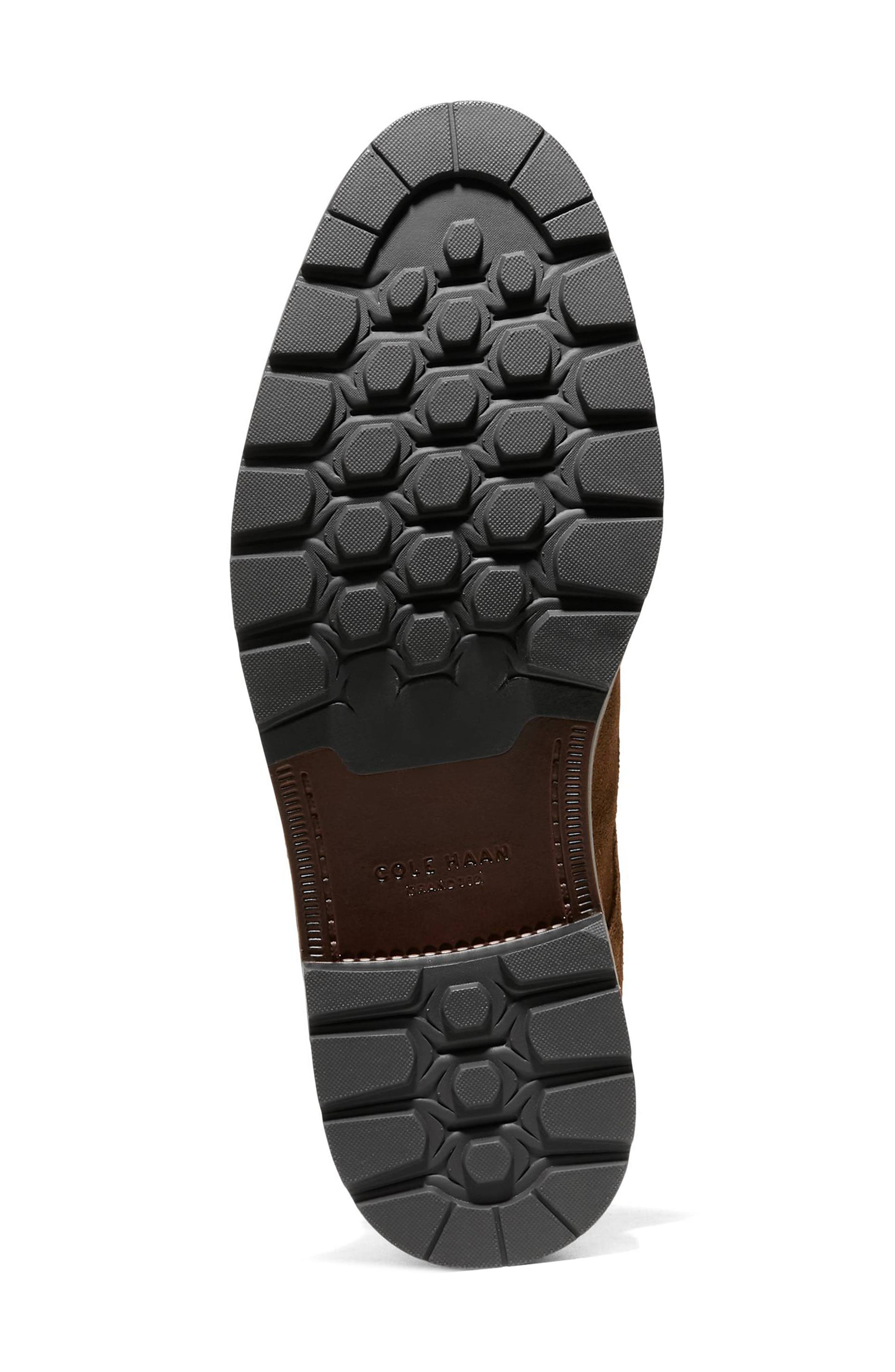 Cole Haan Chamberlain Cap Toe Boot, Alternate, color, Spiced Brown Suede /Dark Brown