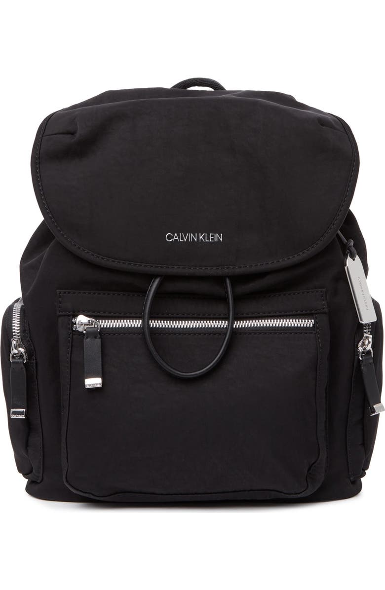 Calvin Klein Tiny Twill Nylon Backpack, Main, color,