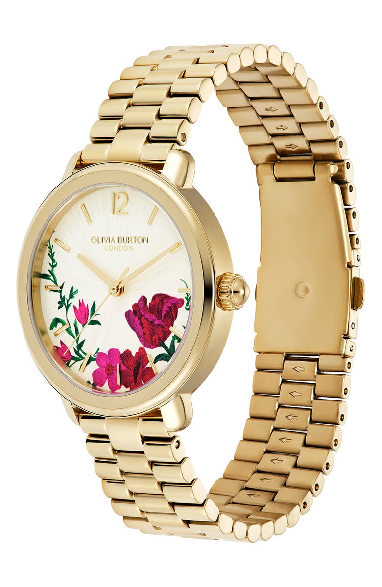 Olivia Burton Signature Floral Bracelet Watch, 36mm, Alternate, color,