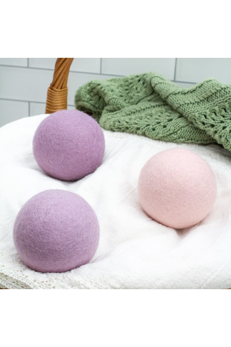 Wool Dryer Balls XL Set of 3, Alternate, color, Amthyst Ombre