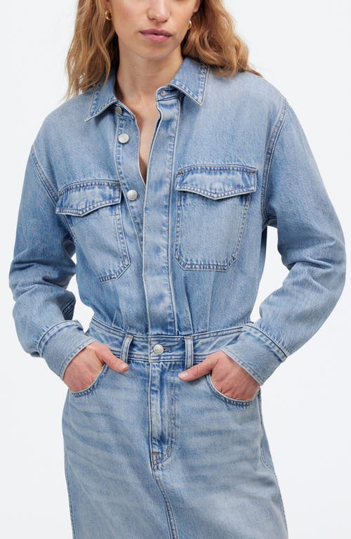 Madewell Denim Midi Shirtdress In Altoona Wash
