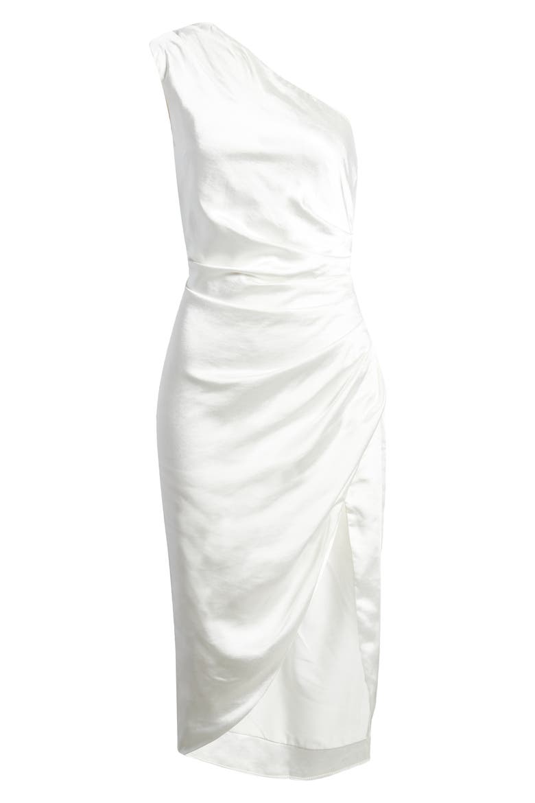 Cassini One-Shoulder Dress, Alternate, color, IVORY