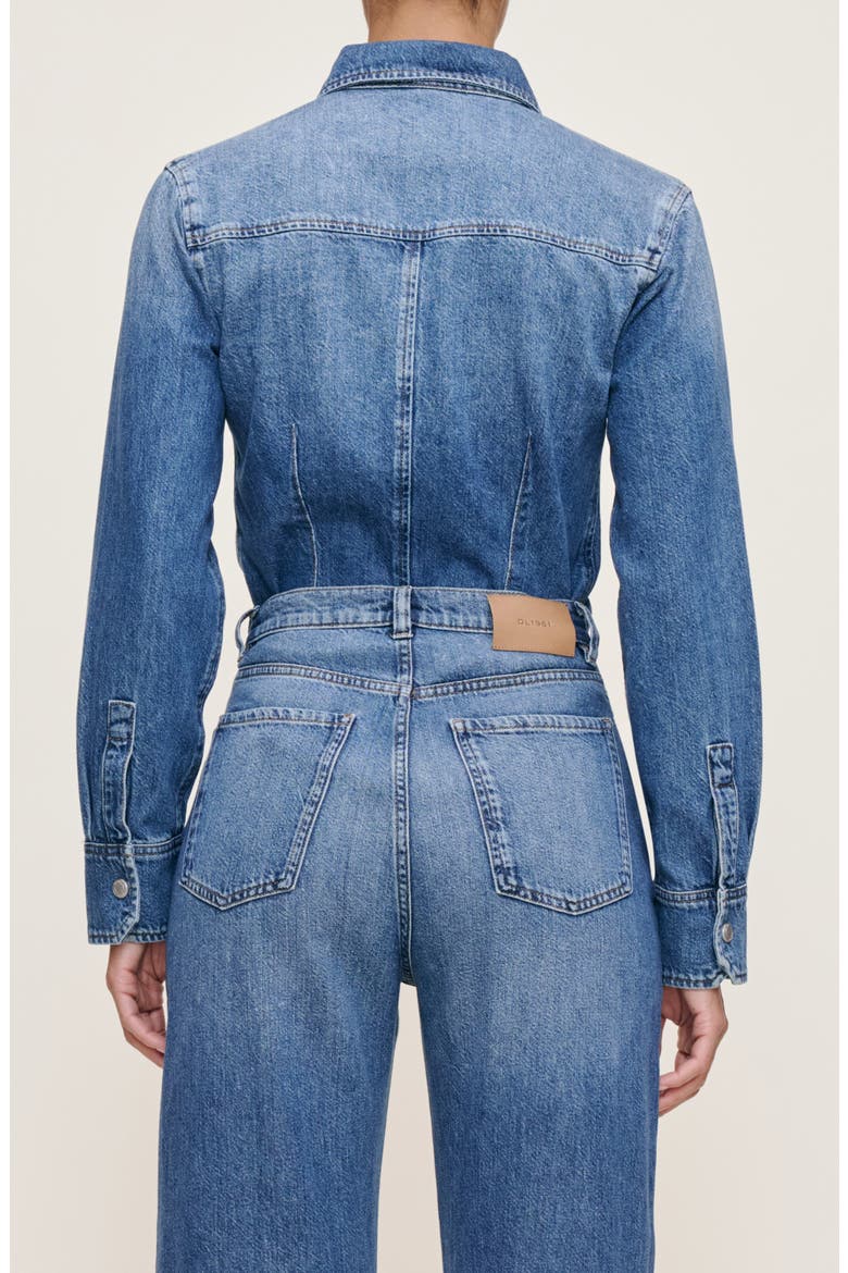 Ines Denim Shirt, Alternate, color, LAPIS