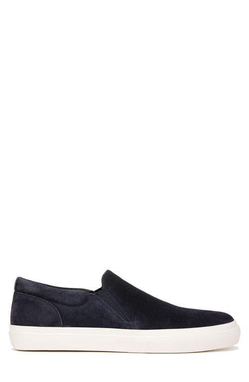 Vince Fletcher Suede Slip-on Sneaker In Blue