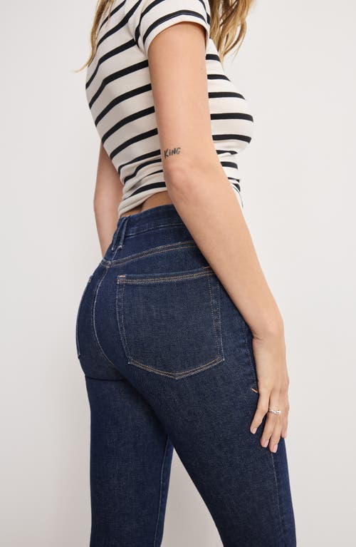 Good American Good Legs Ankle Straight Leg Jeans In Blue