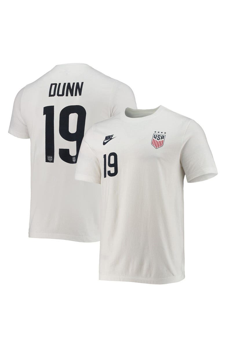 Nike Men's Nike Crystal Dunn White USWNT Club Name & Number T-Shirt, Main, color, 