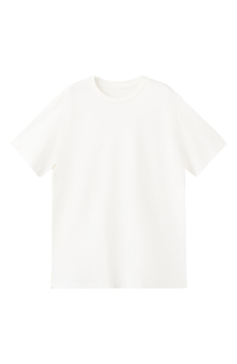 MANGO Slim Fit Cotton T-Shirt, Alternate, color, Off White