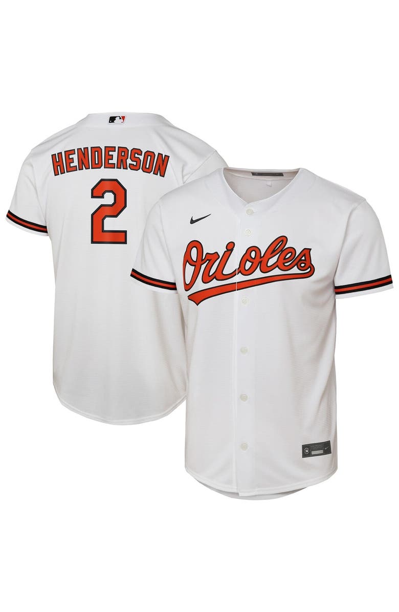 Nike Youth Nike Gunnar Henderson White Baltimore Orioles Home Replica Player Jersey, Main, color, White