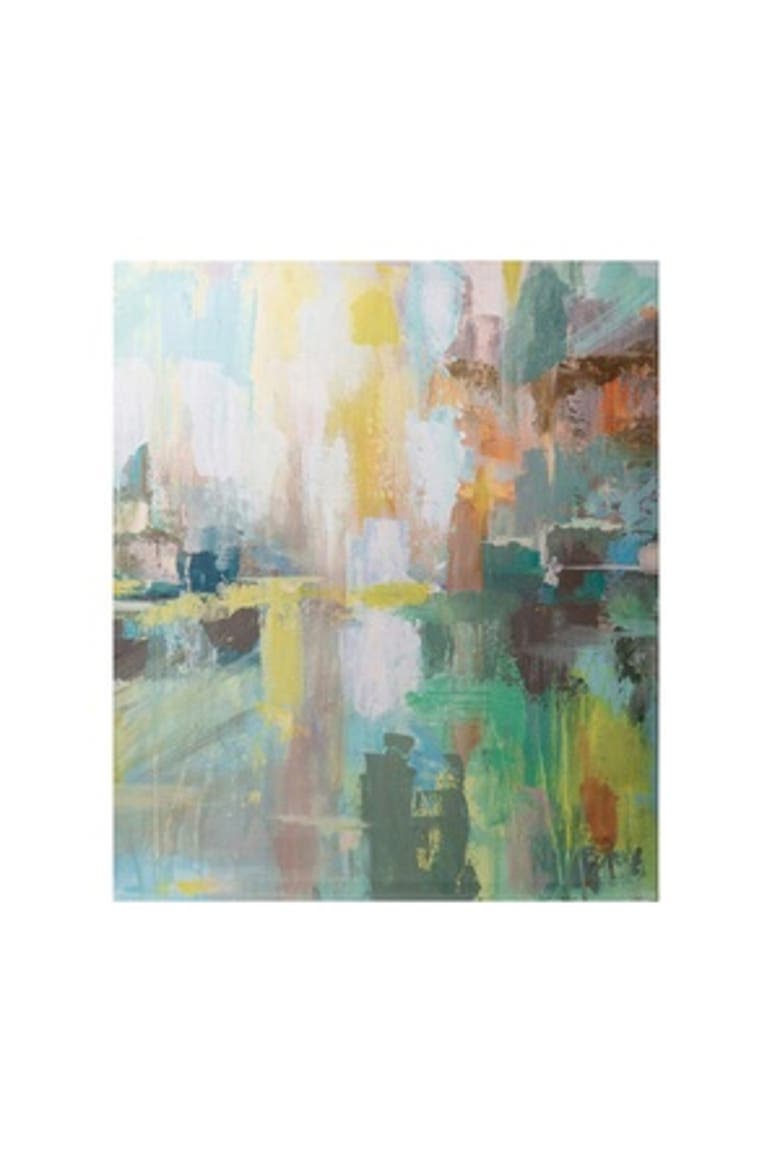 Yellow Giclee Reflection Wall Art, Main, color, Yellow