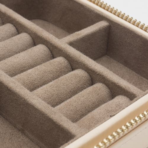 Wolf Caroline Zip Travel Case In White