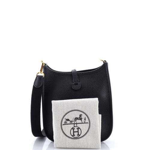 Pre-owned Hermes Hermes Evelyne Bag Gen Iii Clemence Tpm In Black