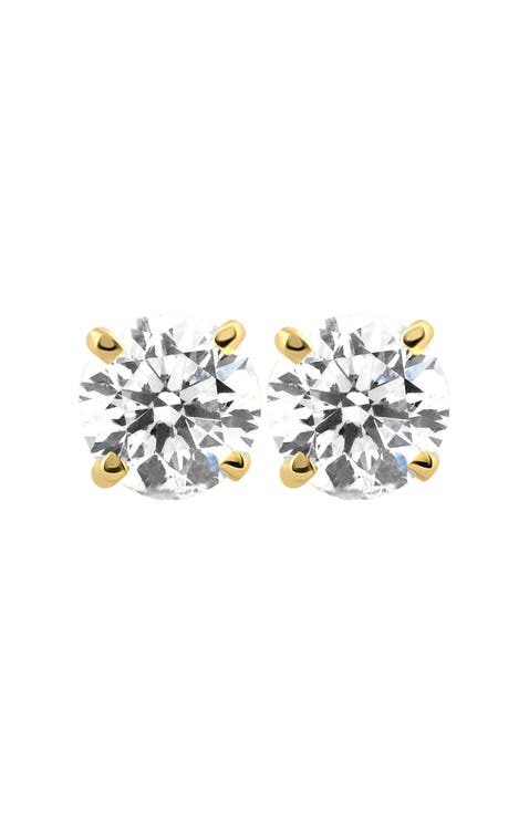 1.50ct Lab Grown Diamond Studs 14k Gold Screw Backs