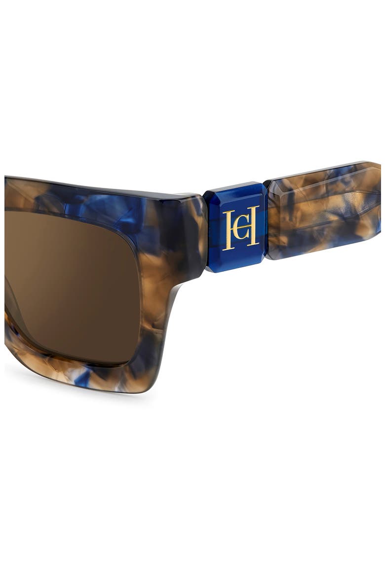 Her 49mm Square Sunglasses, Alternate, color, BLUE HAVANA/ GOLD SP