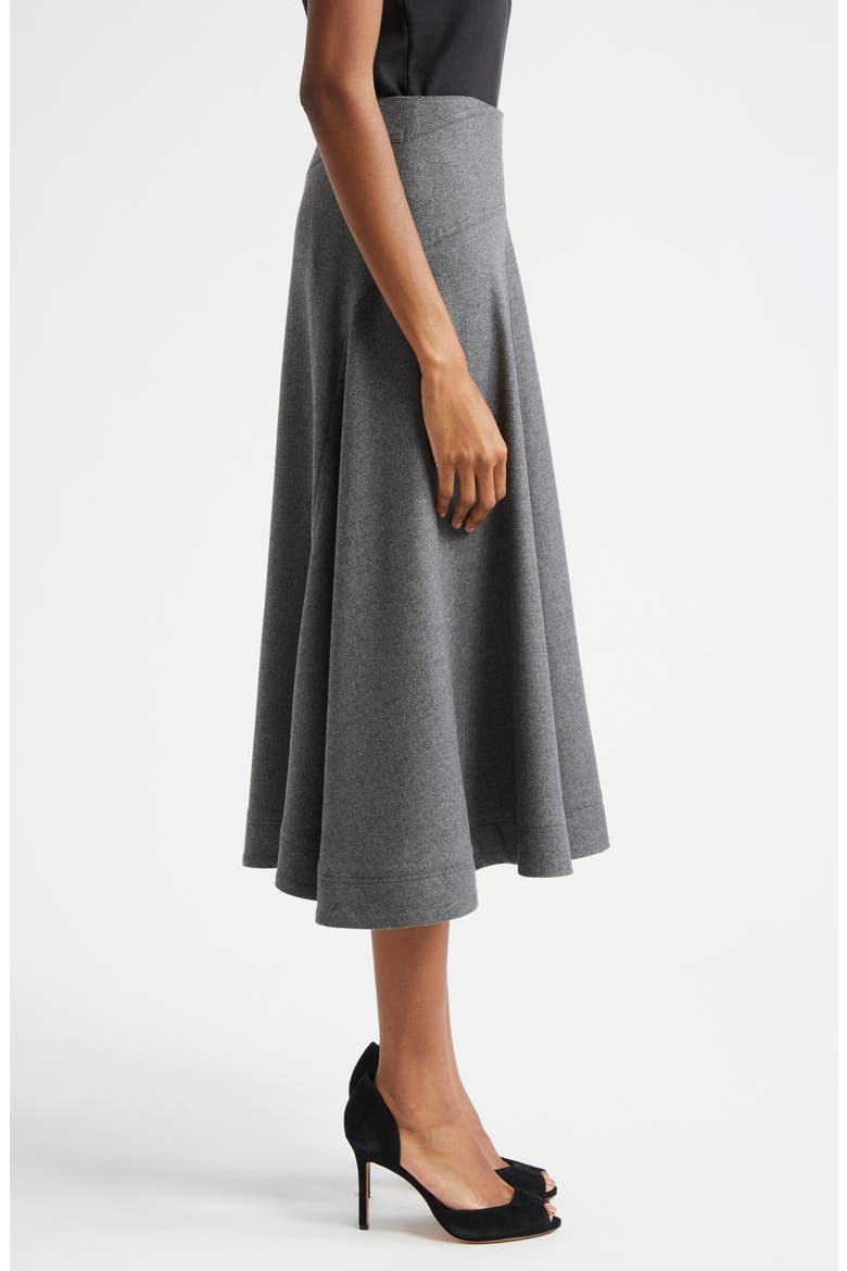 Rasima Midi Skirt, Alternate, color, HEATHER GREY
