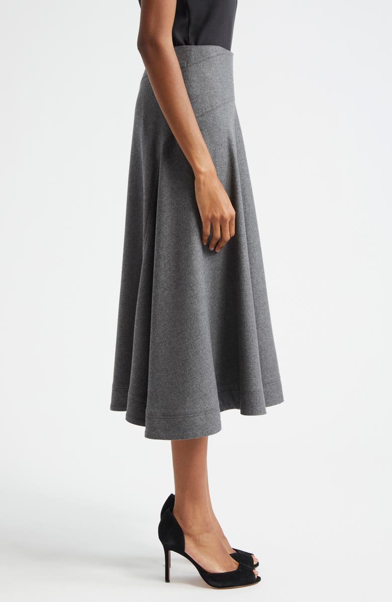 Veronica Beard Rasima Midi Skirt, Alternate, color, Heather Grey