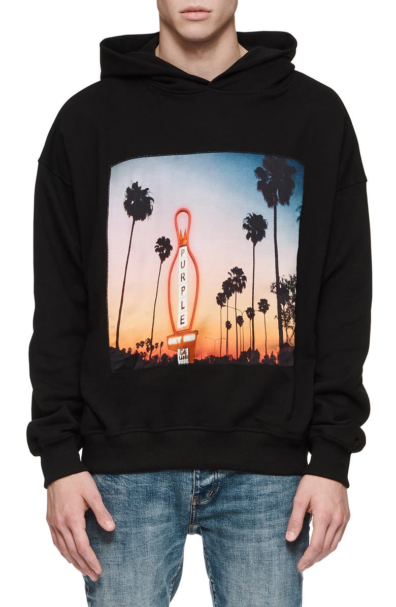 PURPLE BRAND x Blue Sky Inn Purple Bowl Cotton Graphic Hoodie, Main, color, 