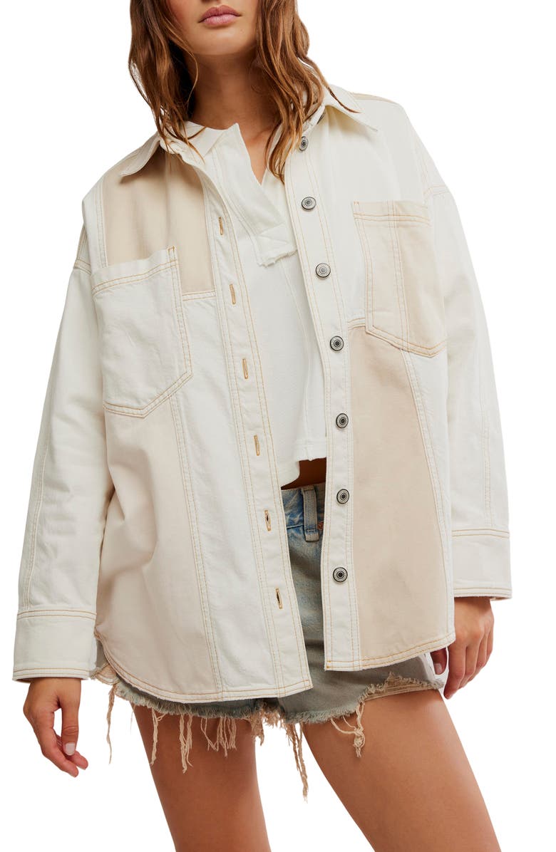 Free People Mountain Roads Shirt Jacket, Main, color, Mixed