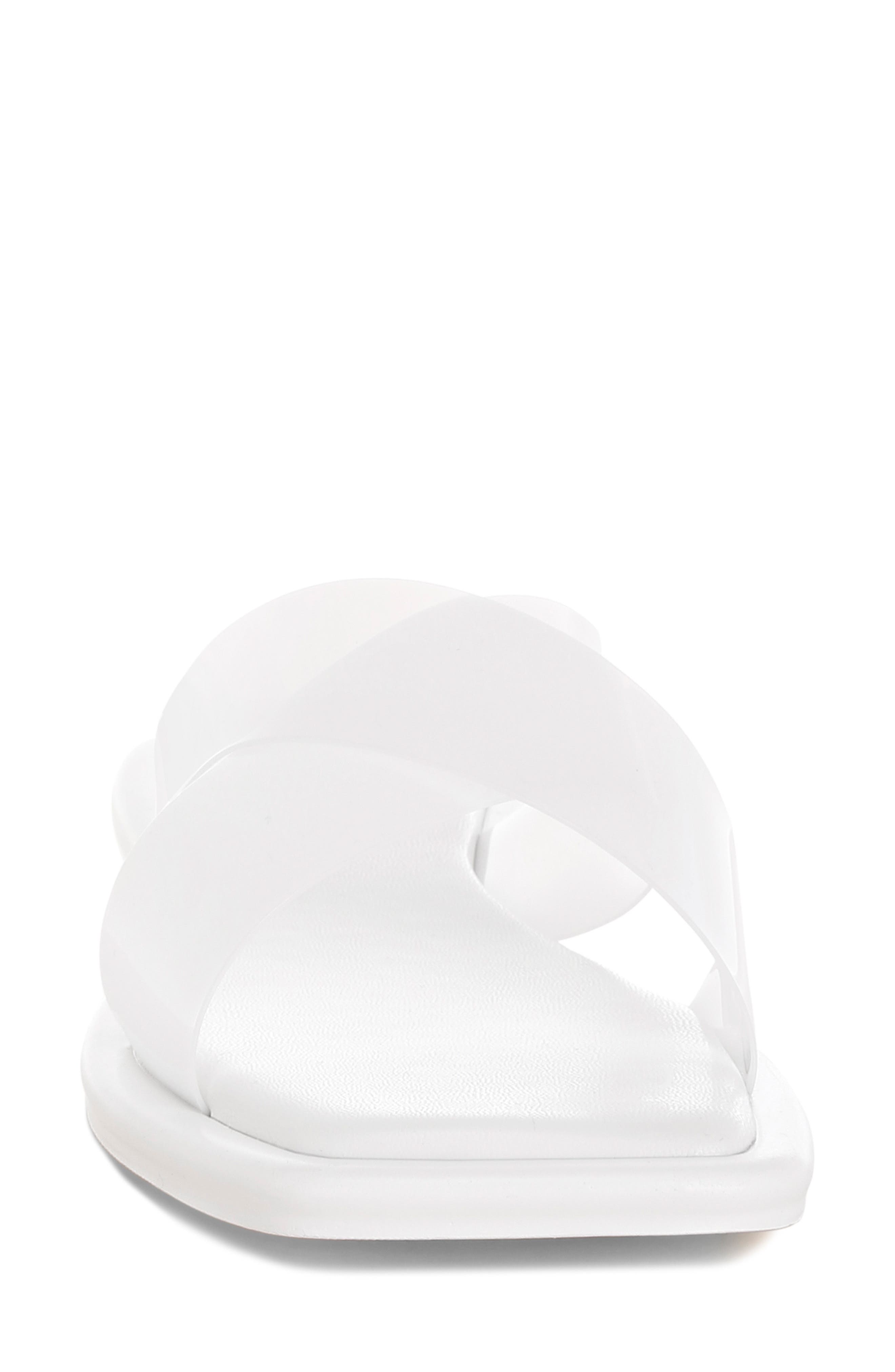 Kimama Slide Sandal, Alternate, color, WHITE