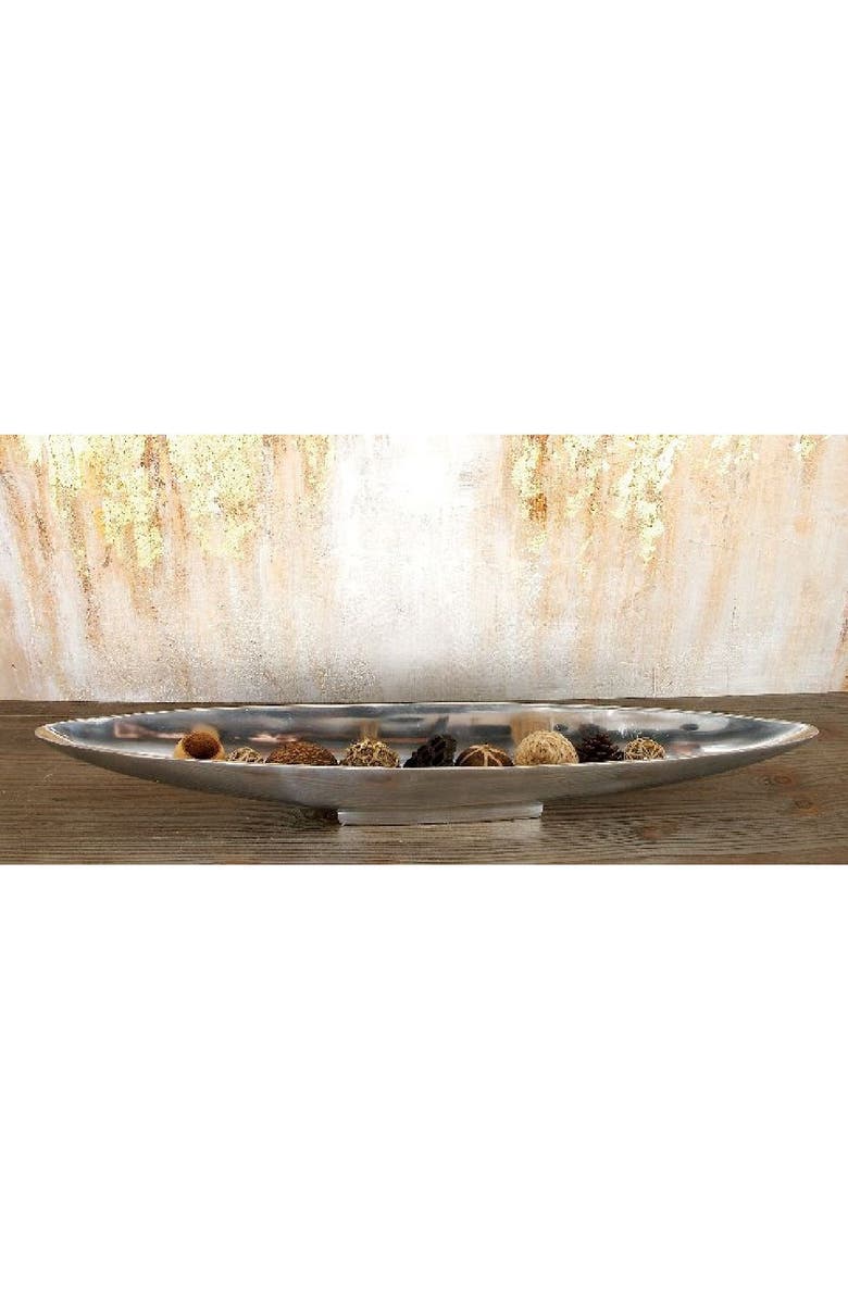 WILLOW ROW Silvertone Aluminum Tray, Alternate, color, 