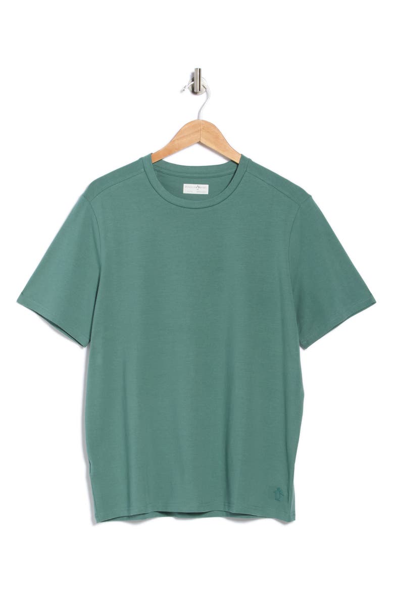 ORIGINAL PENGUIN SPORT Crewneck Stretch Cotton T-Shirt, Alternate, color, Training Sage