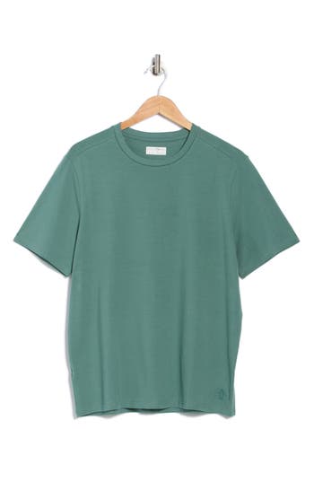 Original Penguin Sport Crewneck Stretch Cotton T-shirt In Green