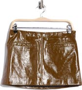 A.L.C. Cowan Patent Leather Miniskirt