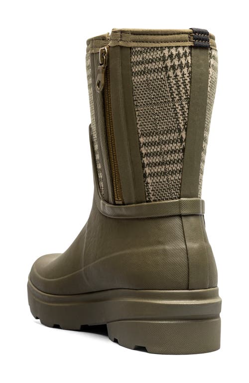 Bogs Hazel Mid Zip Rain Boot In Black