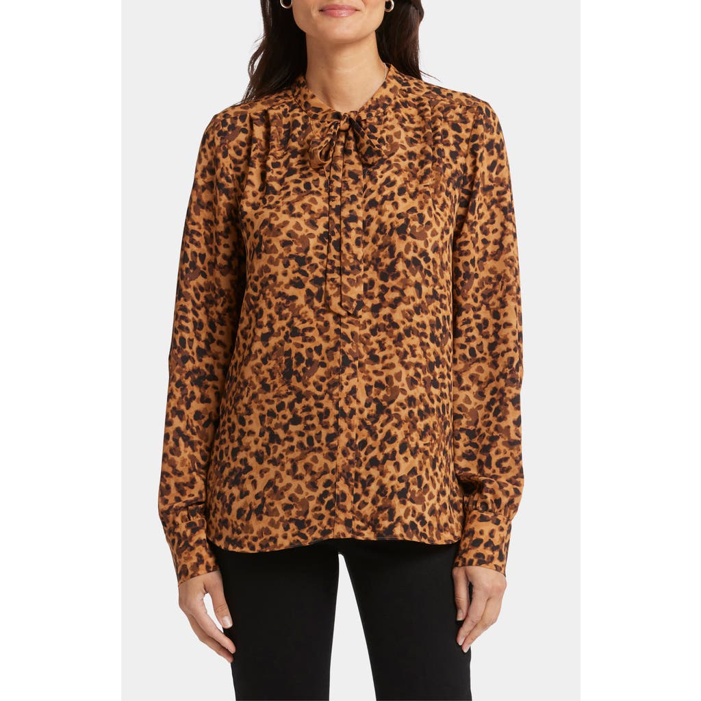 Nydj Tie Neck Button-up Shirt
