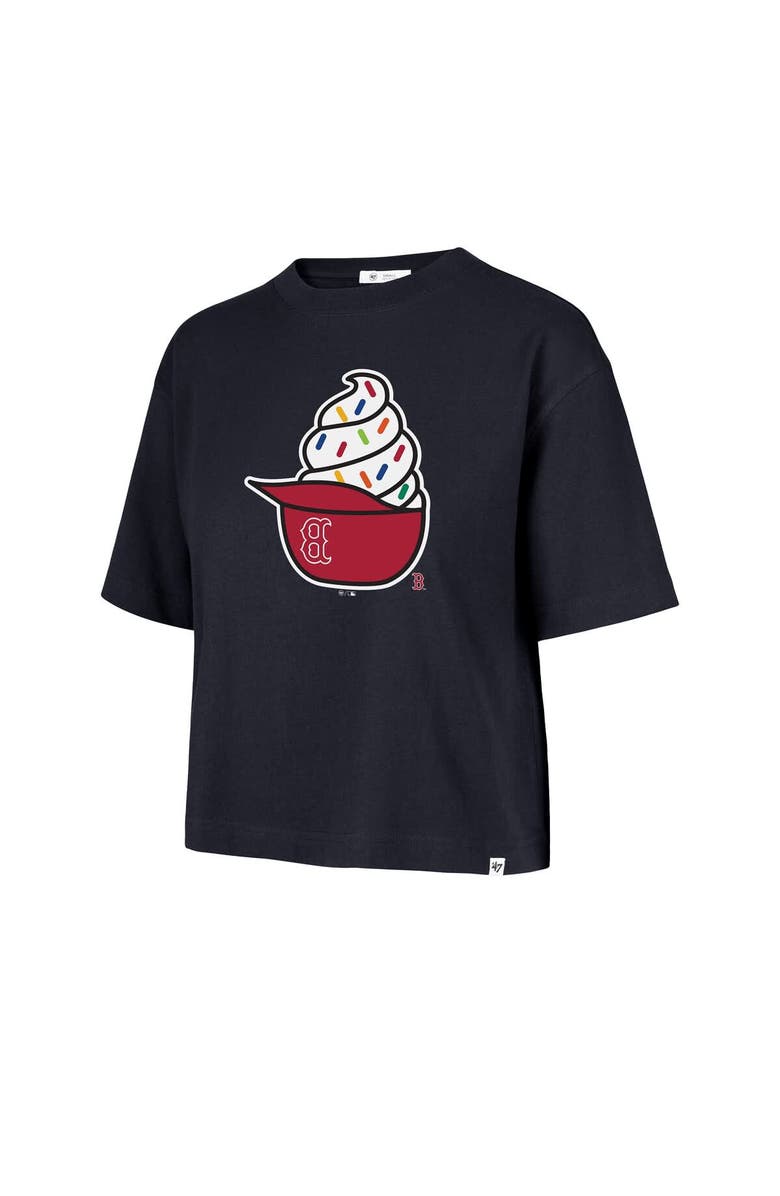 '47 Women's '47 Navy Boston Red Sox Ice Cream Helmet T-Shirt, Alternate, color, Navy