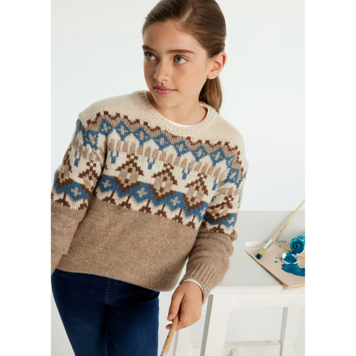 Mayoral Long-sleeve Sweater In Neutral