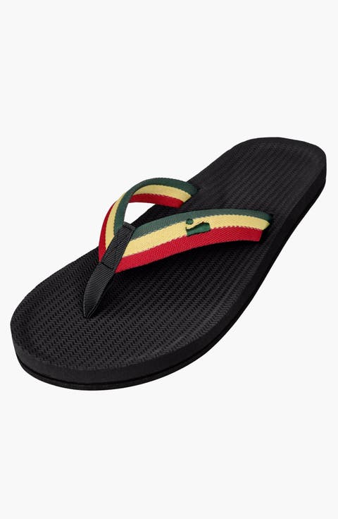 Responsibly-Made Tire Sole Easy Living Flip Flops (Male)