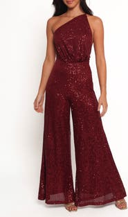Petal & Pup Khinna Sequin One-Shoulder Jumspuit