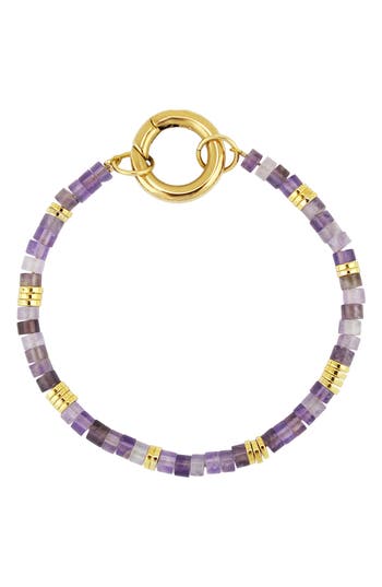 Rebl Semiprecious Stone Bracelet In Purple
