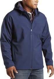 Harbor Bay by DXL Big & Tall Hooded Bonded Fleece Jacket