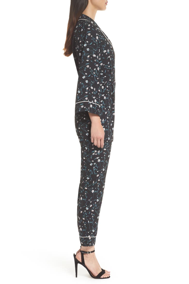 Addison Pajama Jumpsuit, Alternate, color, BLACK-GREEN