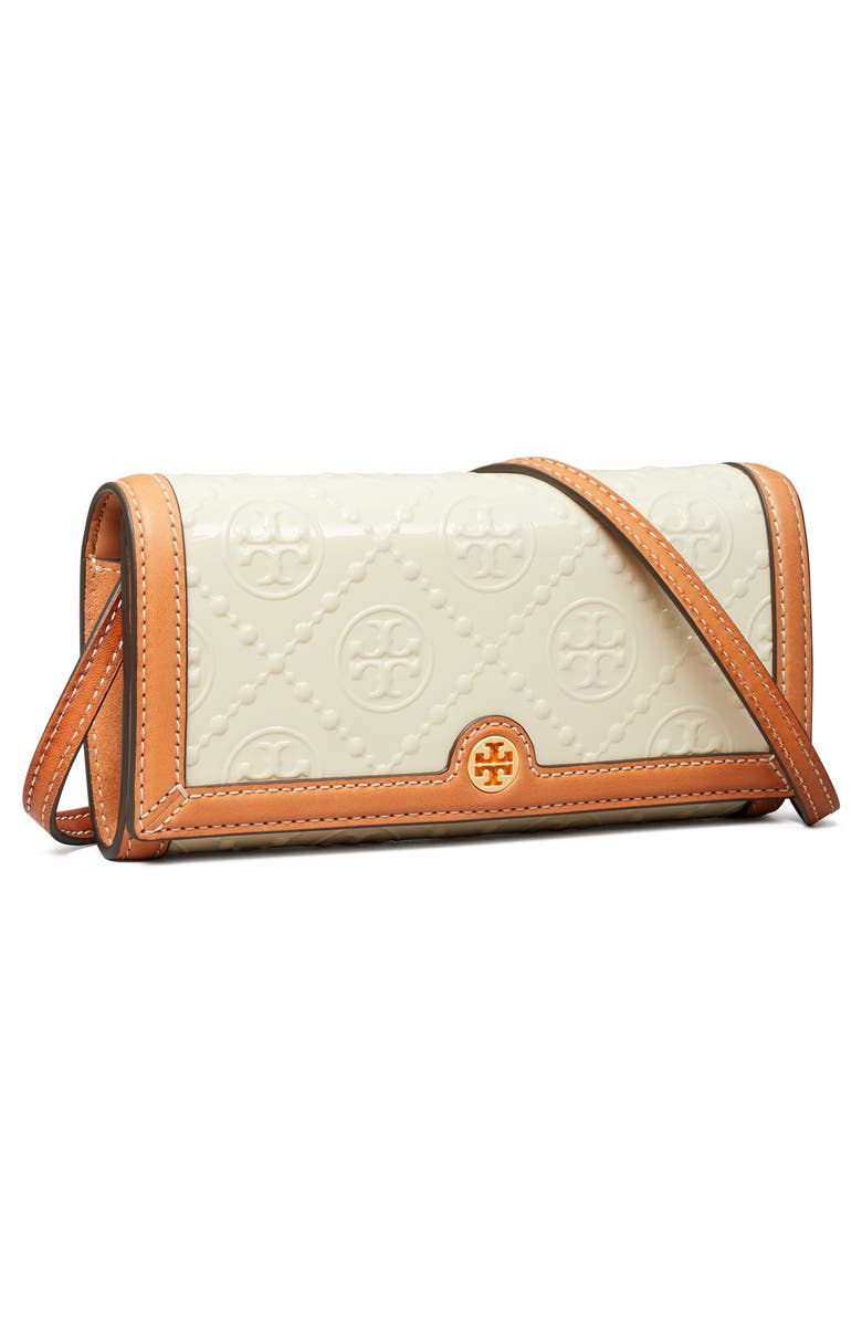 Tory Burch T Monogram Wallet Crossbody, Alternate, color, Fossil