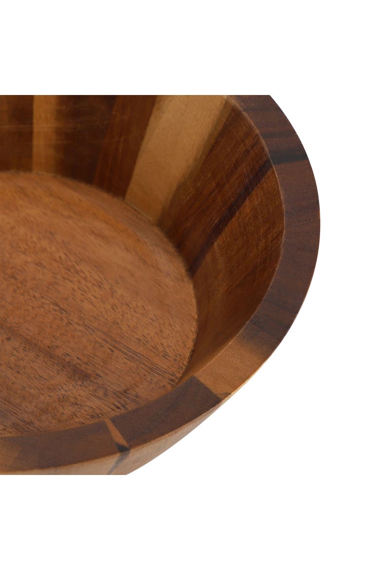 Acacia Wood Salad Bowl Set, Alternate, color, Acacia
